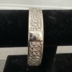 Vintage Silver Coach Bangle